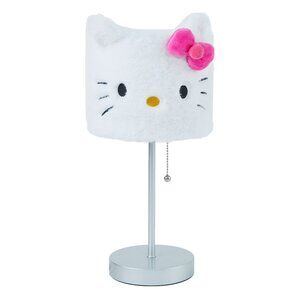 Hello Kitty 15"H Power Outlet Table Lamp with White Shade - Adorable Plush Light